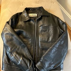 Zara Rhuigi Leather Jacket Black XL